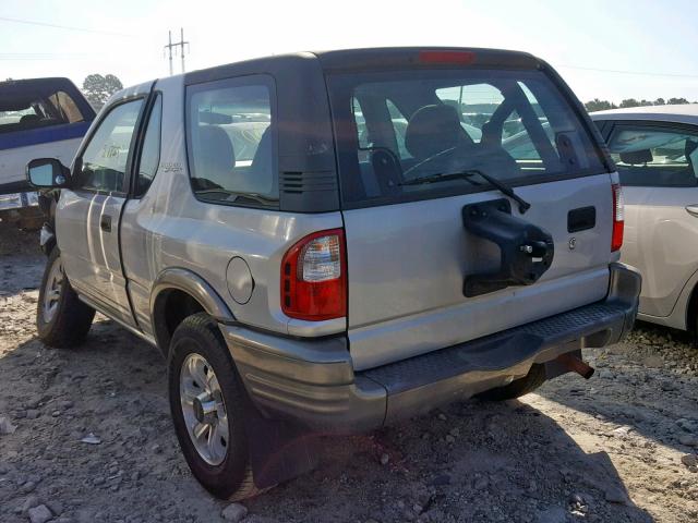 4S2CK57W524326567 - 2002 ISUZU RODEO SPOR SILVER photo 3