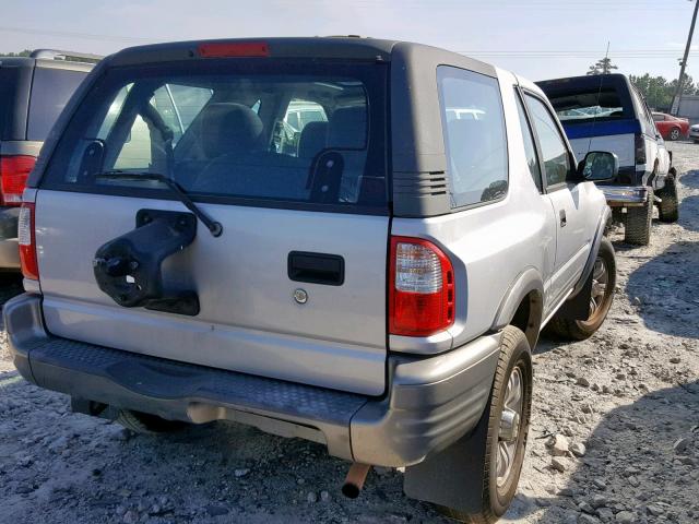 4S2CK57W524326567 - 2002 ISUZU RODEO SPOR SILVER photo 4