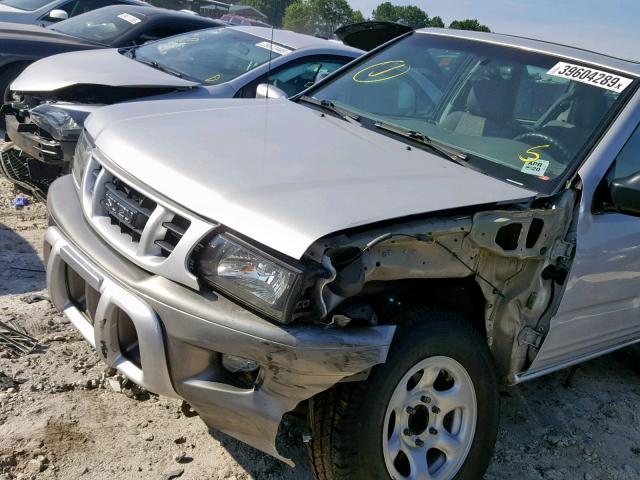 4S2CK57W524326567 - 2002 ISUZU RODEO SPOR SILVER photo 9