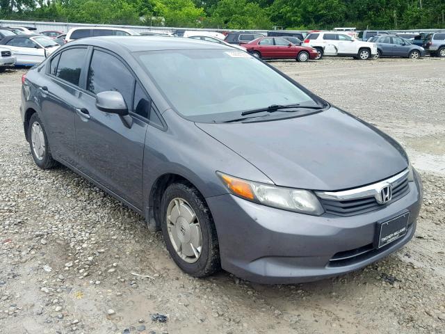 2HGFB2F62CH547171 - 2012 HONDA CIVIC HF GRAY photo 1