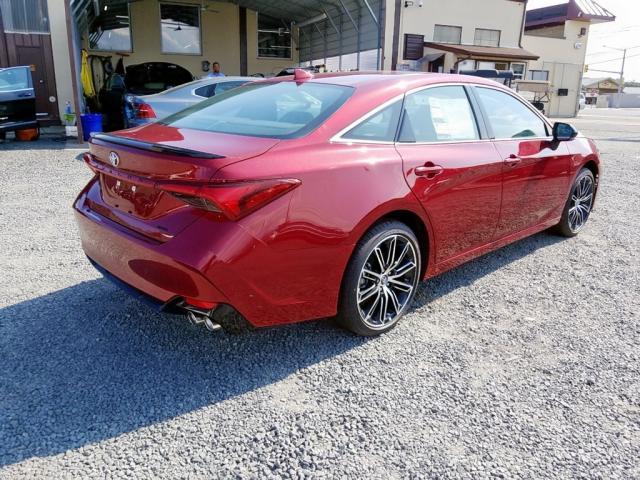 4T1BZ1FB1KU004336 - 2019 TOYOTA AVALON XLE BURGUNDY photo 4