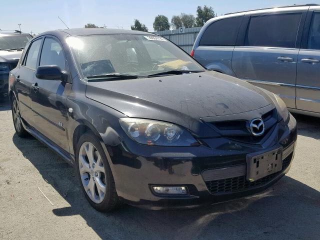 JM1BK344871665847 - 2007 MAZDA 3 HATCHBAC BLACK photo 1