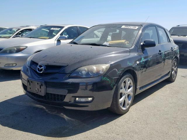 JM1BK344871665847 - 2007 MAZDA 3 HATCHBAC BLACK photo 2