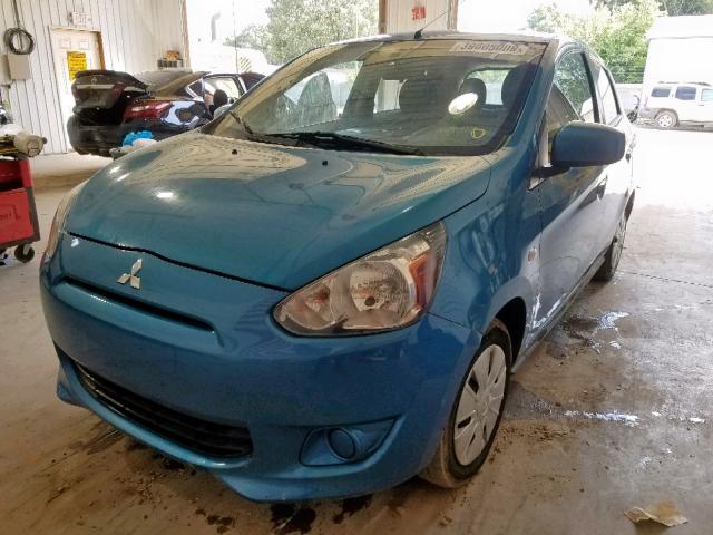 ML32A3HJ8EH025101 - 2014 MITSUBISHI MIRAGE DE BLUE photo 2