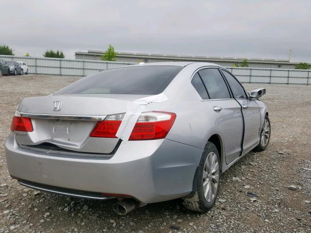 1HGCR2F83EA199365 - 2014 HONDA ACCORD EXL SILVER photo 4