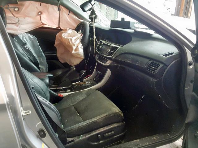 1HGCR2F83EA199365 - 2014 HONDA ACCORD EXL SILVER photo 5