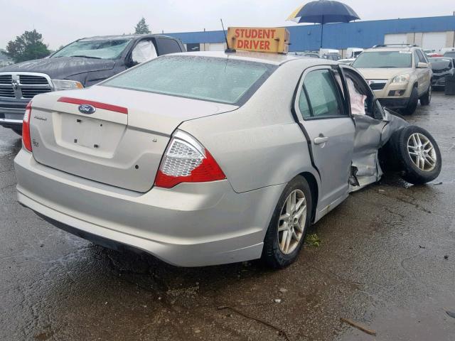 3FAHP0GA8AR199951 - 2010 FORD FUSION S BEIGE photo 4