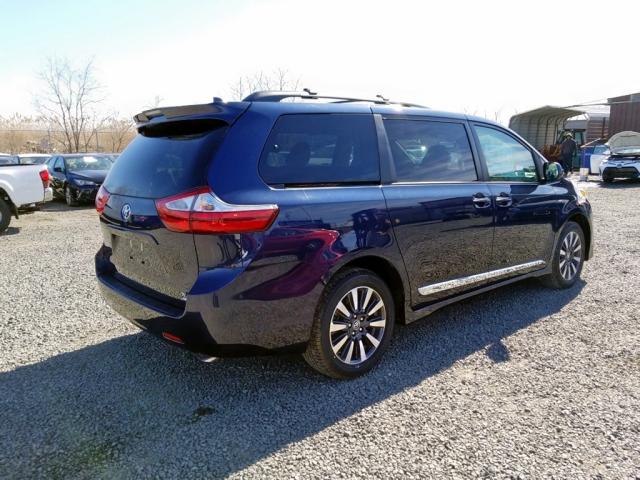 5TDDZ3DC0KS218677 - 2019 TOYOTA SIENNA LIM BLUE photo 4