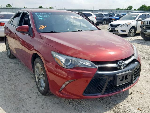 4T1BF1FK9FU966236 - 2015 TOYOTA CAMRY LE RED photo 1