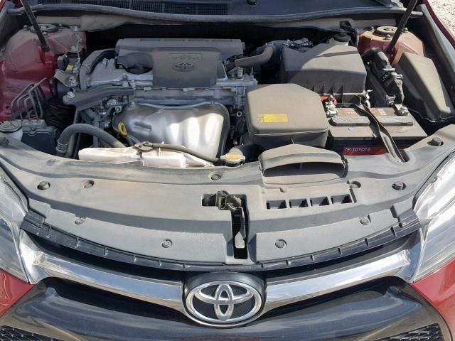 4T1BF1FK9FU966236 - 2015 TOYOTA CAMRY LE RED photo 7