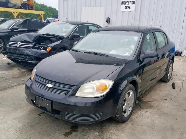 1G1AL55FX77375071 - 2007 CHEVROLET COBALT LT BLACK photo 2