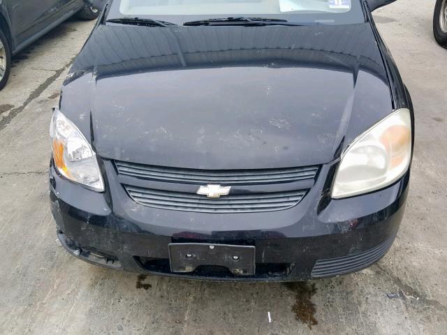 1G1AL55FX77375071 - 2007 CHEVROLET COBALT LT BLACK photo 7