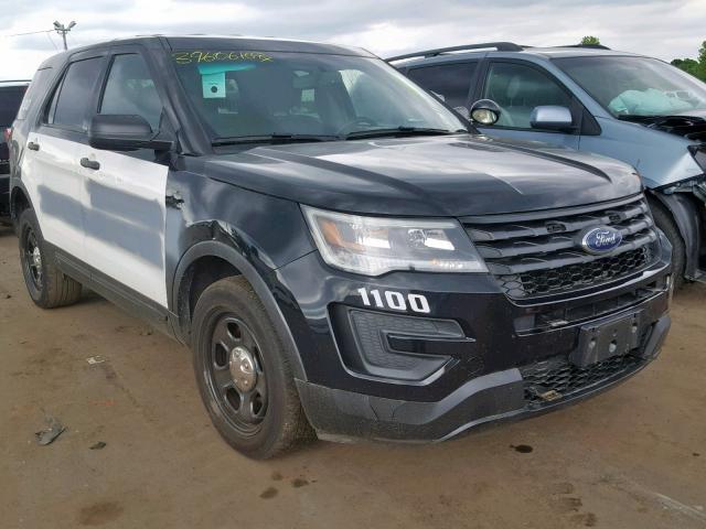 1FM5K8AR5GGA37456 - 2016 FORD EXPLORER P BLACK photo 1