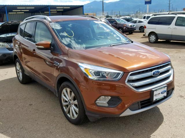 1FMCU9J97HUB80466 - 2017 FORD ESCAPE TIT ORANGE photo 1