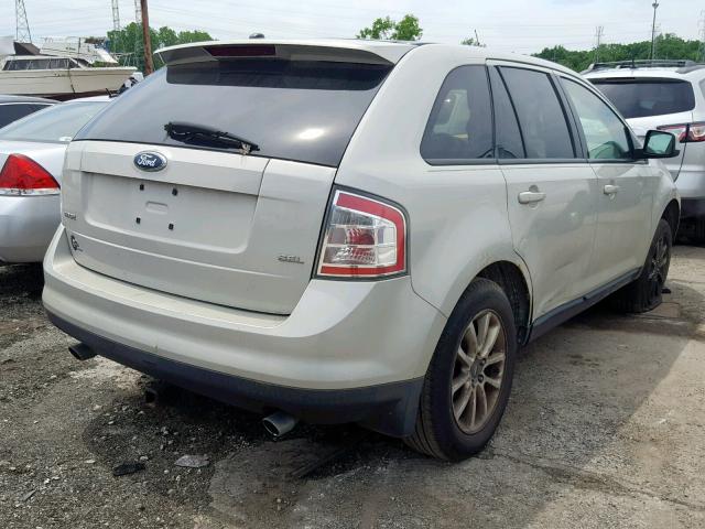 2FMDK38C57BA84512 - 2007 FORD EDGE SEL WHITE photo 4