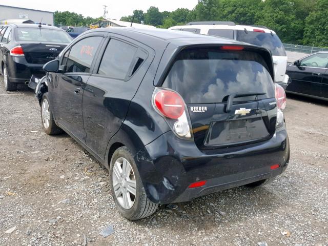 KL8CA6S9XEC406763 - 2014 CHEVROLET SPARK LS BLACK photo 3