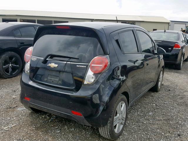 KL8CA6S9XEC406763 - 2014 CHEVROLET SPARK LS BLACK photo 4