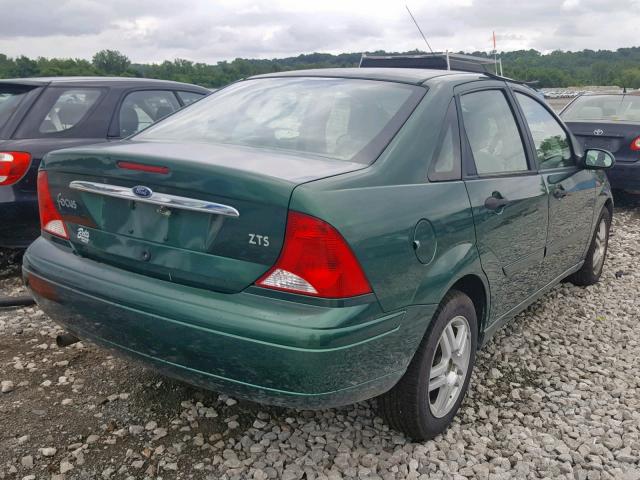 1FAFP3830YW407837 - 2000 FORD FOCUS ZTS GREEN photo 4