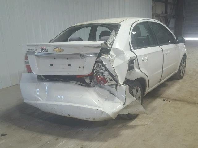 KL1TD5DE0BB232262 - 2011 CHEVROLET AVEO LS WHITE photo 4