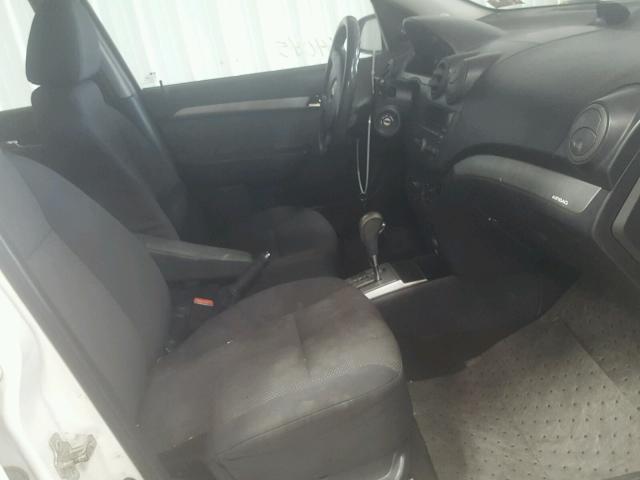 KL1TD5DE0BB232262 - 2011 CHEVROLET AVEO LS WHITE photo 5