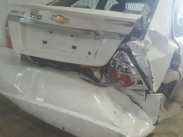 KL1TD5DE0BB232262 - 2011 CHEVROLET AVEO LS WHITE photo 9