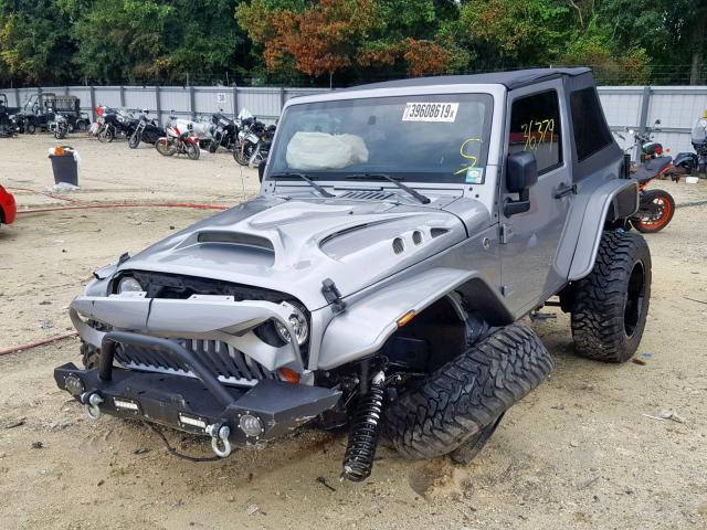 1C4AJWAG8DL581106 - 2013 JEEP WRANGLER S SILVER photo 2