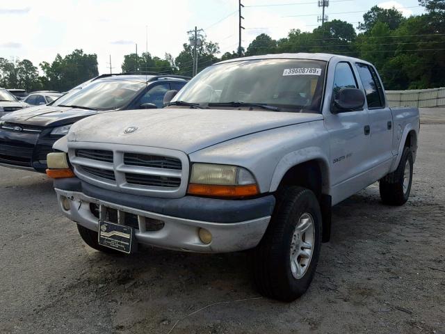 1B7HG38N02S721278 - 2002 DODGE DAKOTA QUA SILVER photo 2