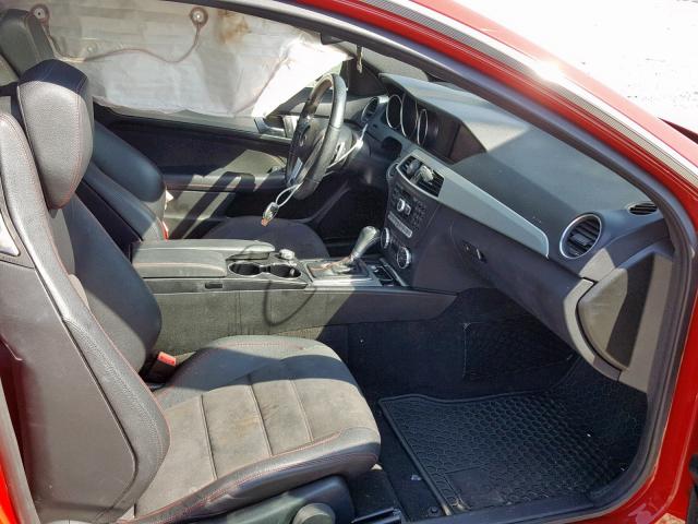 WDDGJ4HB4EG213059 - 2014 MERCEDES-BENZ C 250 RED photo 5