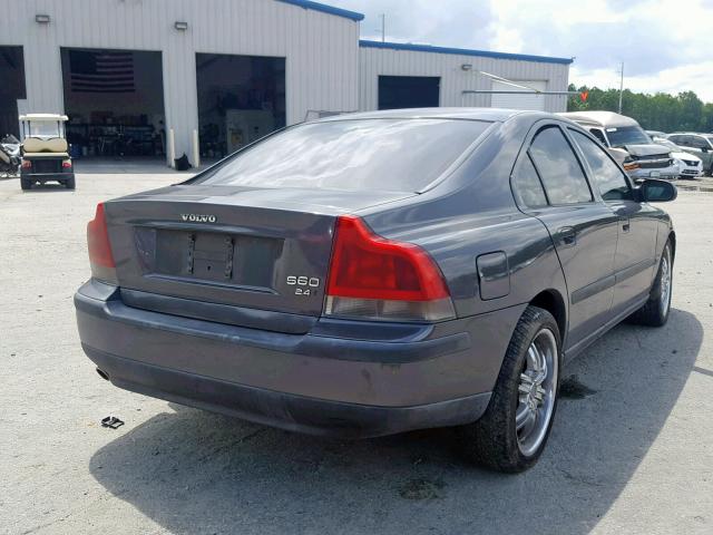 YV1RS58D532251346 - 2003 VOLVO S60 2.4T CHARCOAL photo 4
