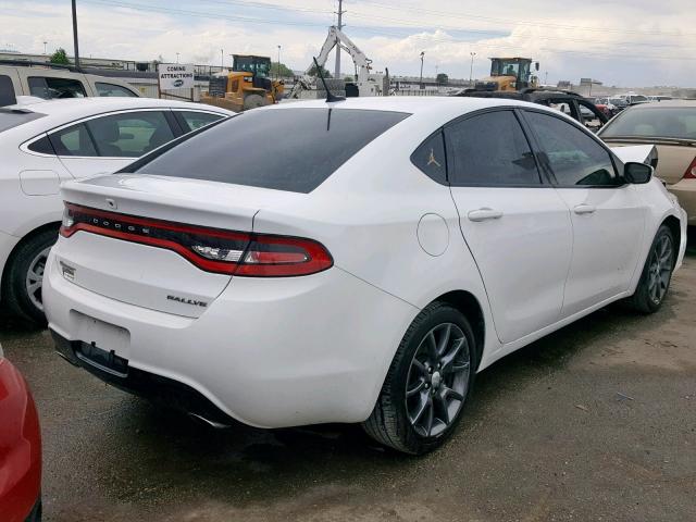 1C3CDFBB9GD529862 - 2016 DODGE DART SXT WHITE photo 4