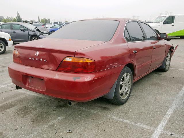 19UUA56641A032096 - 2001 ACURA 3.2TL MAROON photo 4