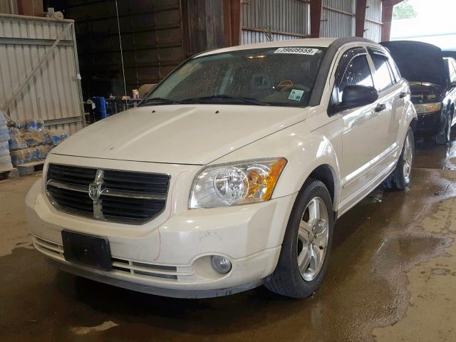 1B3HB48B17D564660 - 2007 DODGE CALIBER SX WHITE photo 2