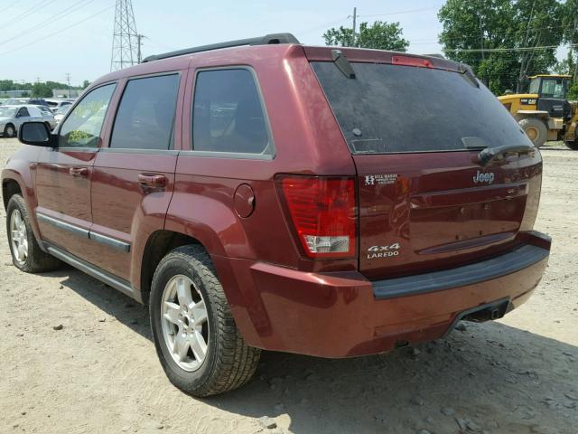 1J8GR48K27C536595 - 2007 JEEP GRAND CHER RED photo 3