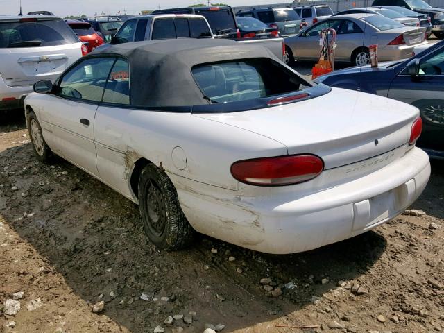 3C3EL45H0WT323760 - 1998 CHRYSLER SEBRING JX WHITE photo 3