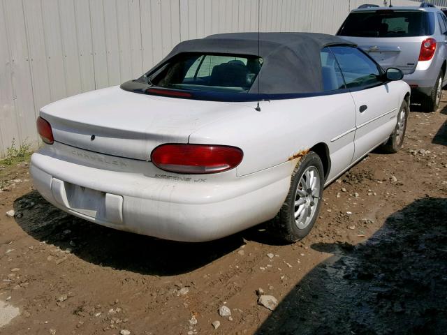 3C3EL45H0WT323760 - 1998 CHRYSLER SEBRING JX WHITE photo 4