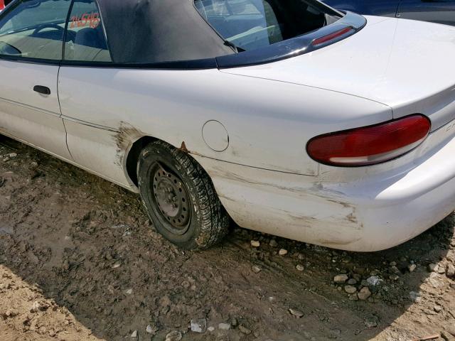 3C3EL45H0WT323760 - 1998 CHRYSLER SEBRING JX WHITE photo 9