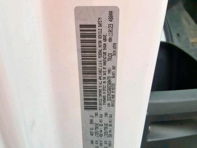 3C6TRVCG6KE509472 - 2019 RAM PROMASTER 白色 照片 10