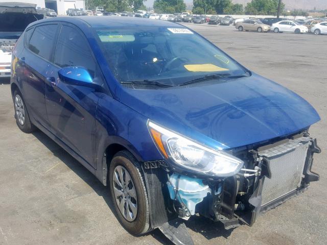 KMHCT5AE3HU312745 - 2017 HYUNDAI ACCENT SE BLUE photo 1