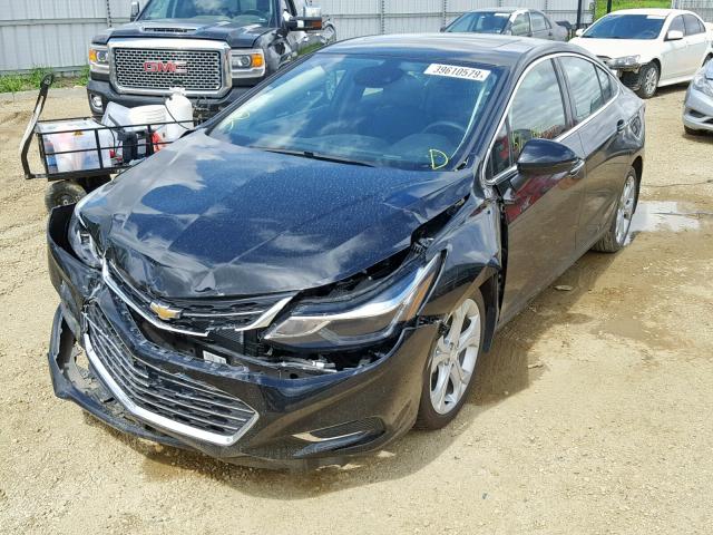 1G1BF5SM3J7188812 - 2018 CHEVROLET CRUZE PREM BLACK photo 2