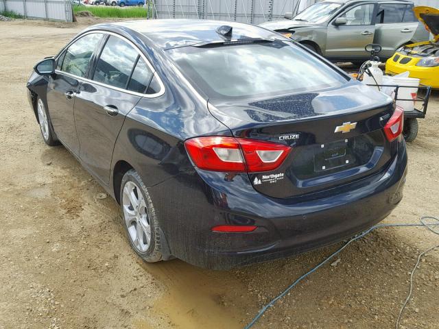 1G1BF5SM3J7188812 - 2018 CHEVROLET CRUZE PREM BLACK photo 3