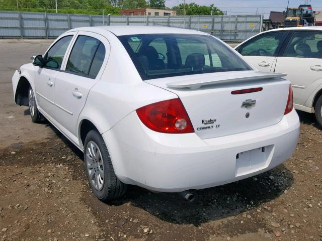 1G1AT58H097238317 - 2009 CHEVROLET COBALT LT WHITE photo 3