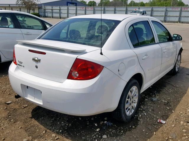 1G1AT58H097238317 - 2009 CHEVROLET COBALT LT WHITE photo 4