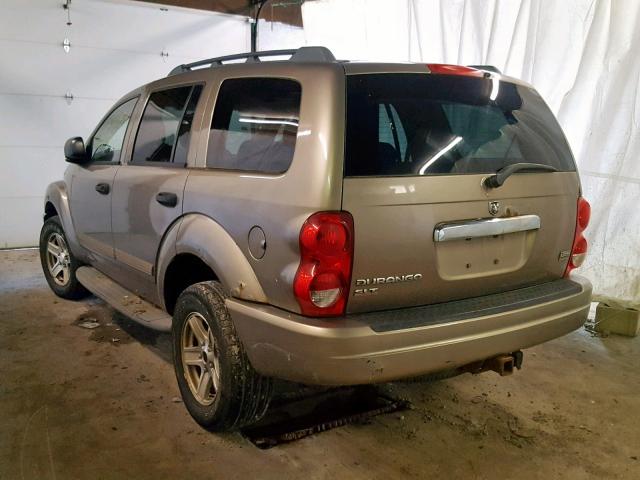 1D4HB48D85F588930 - 2005 DODGE DURANGO SL GOLD photo 3