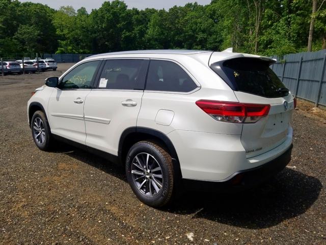 5TDJZRFH6KS573528 - 2019 TOYOTA HIGHLANDER WHITE photo 3