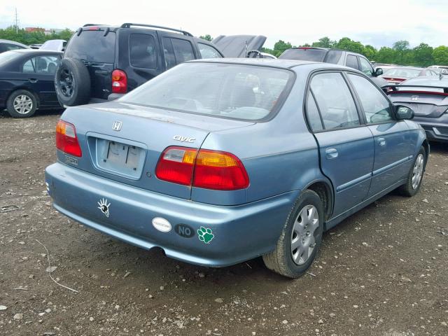 2HGEJ6619YH566253 - 2000 HONDA CIVIC BASE BLUE photo 4