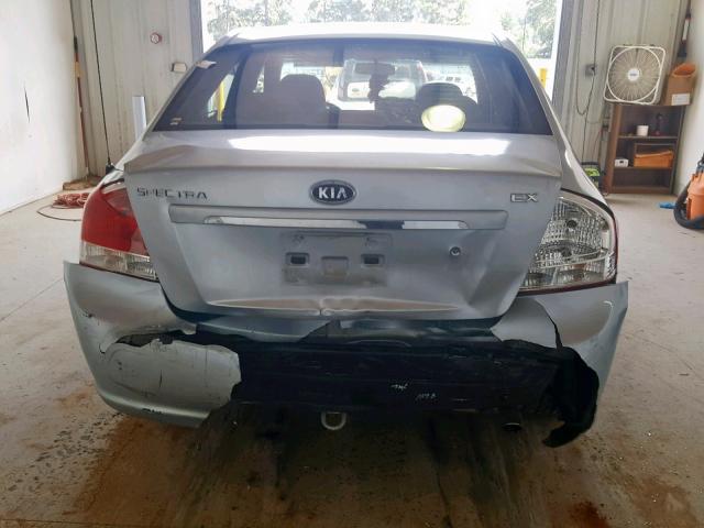 KNAFE121475407367 - 2007 KIA SPECTRA EX SILVER photo 9