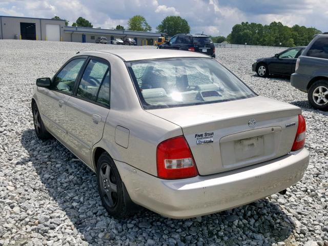 JM1BJ2228Y0201883 - 2000 MAZDA PROTEGE DX BEIGE photo 3