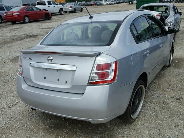 3N1AB6AP3BL731091 - 2011 NISSAN SENTRA 2.0 SILVER photo 4