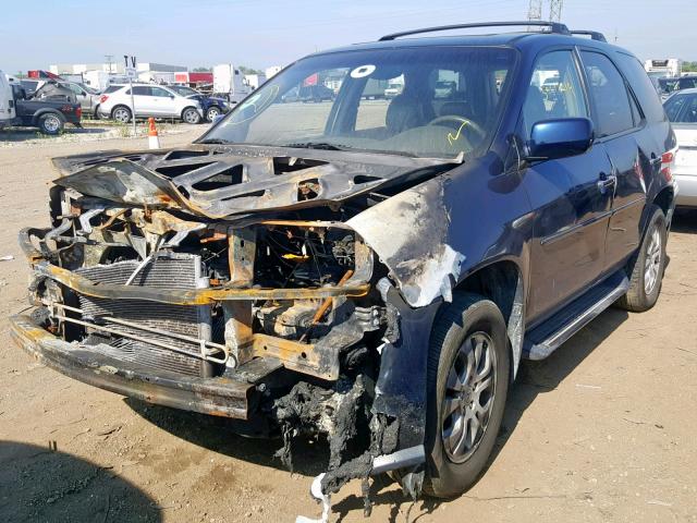 2HNYD18883H547910 - 2003 ACURA MDX TOURIN BLUE photo 2