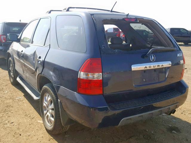 2HNYD18883H547910 - 2003 ACURA MDX TOURIN BLUE photo 3